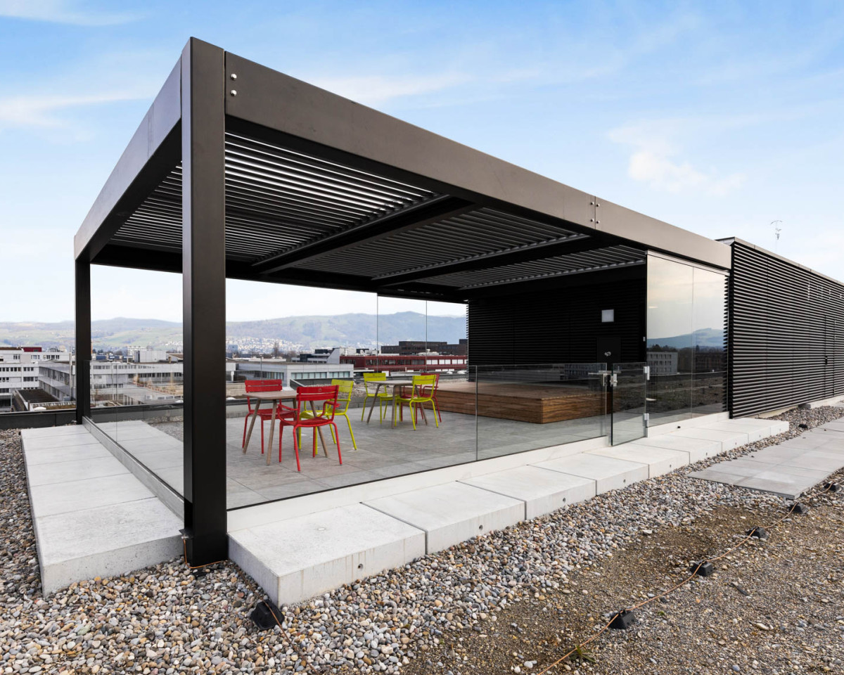 Gemeinschaftliche Terrasse zum Durchatmen