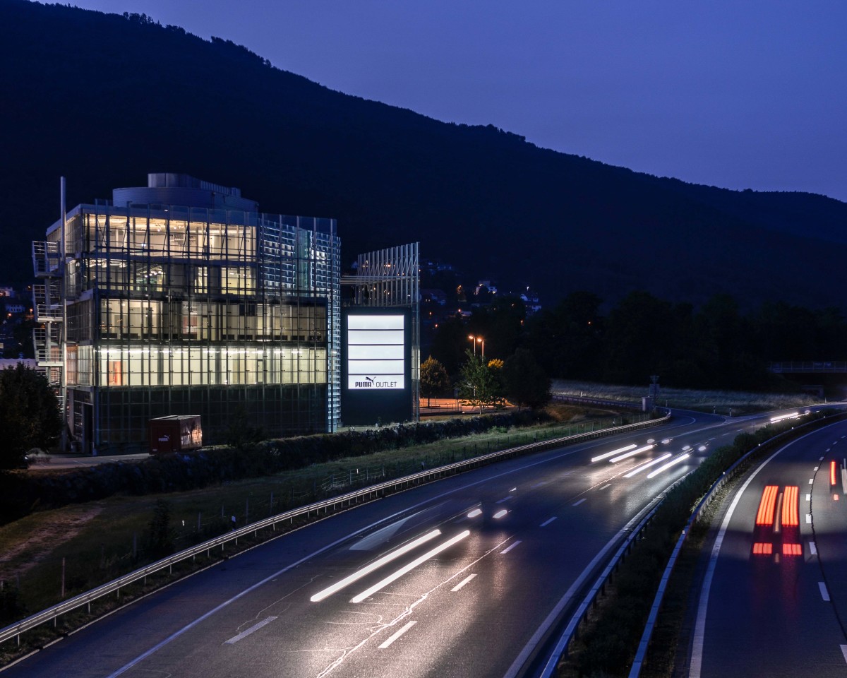 Beleuchtete Werbeträger - gute Sichtbarkeit