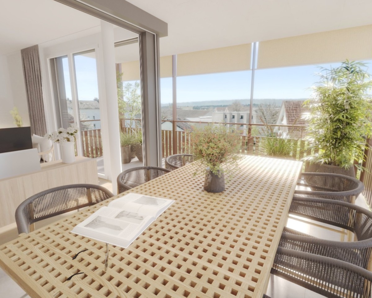 Grosszügig geschnittener Balkon für angenehme Sonnenstunden