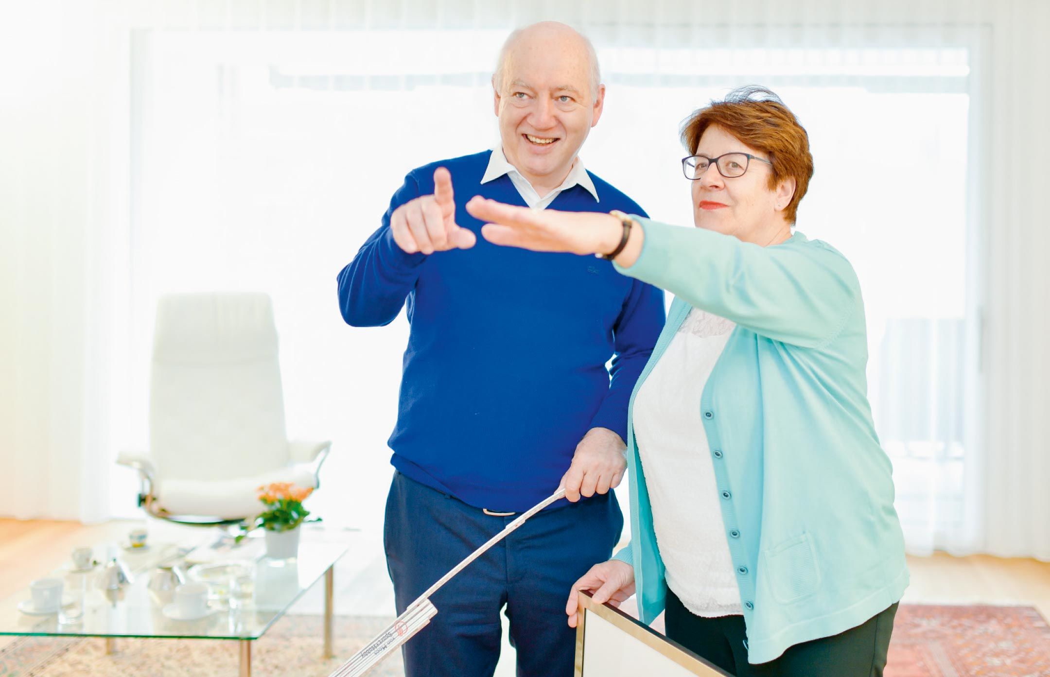 The place for their picture in the dining room is chosen with care. The nail has to fit.