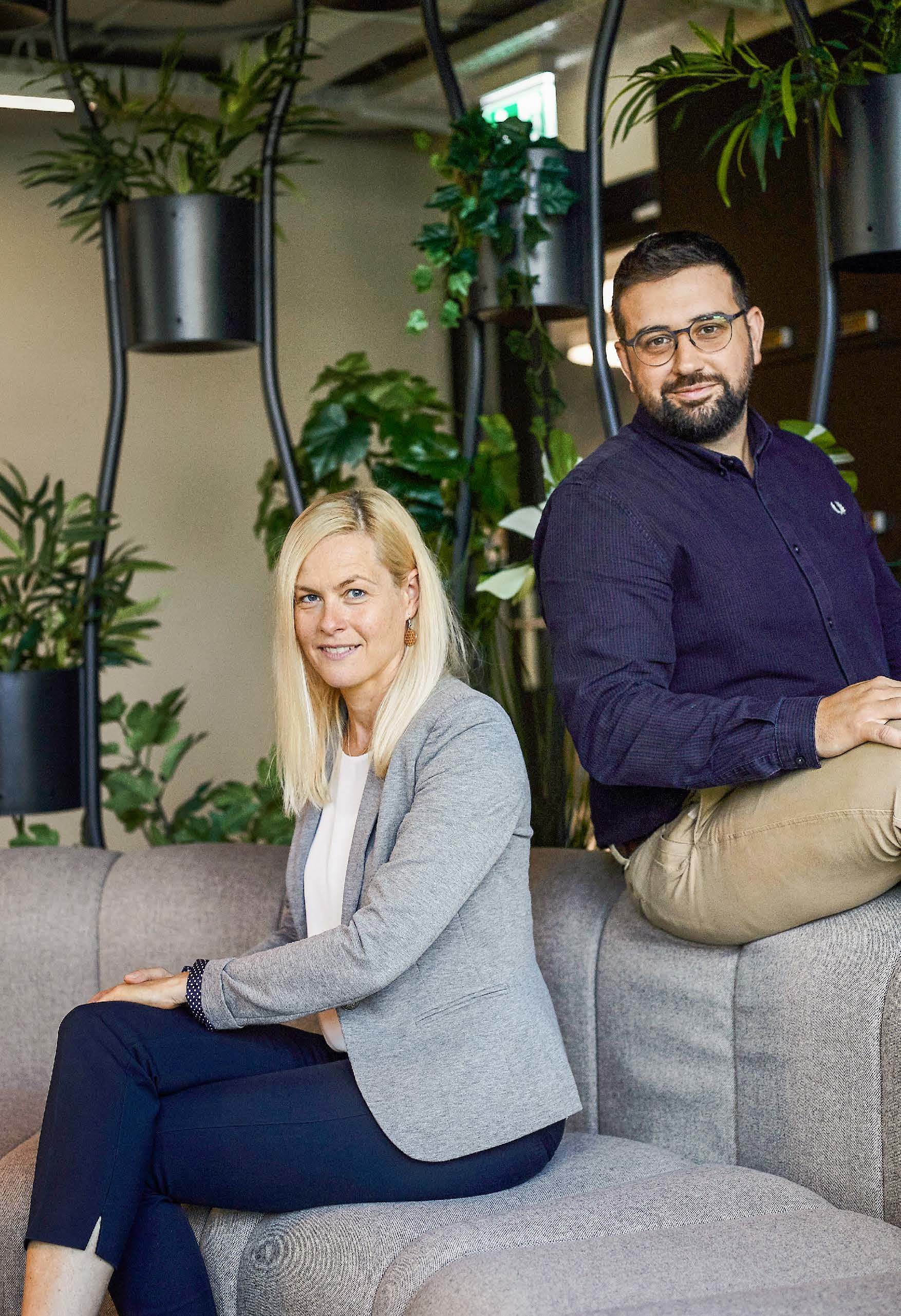 Sie haben Grosses vor: Claudia Bühlmann und Luca D’Agostino von Swissblock Technologies AG.