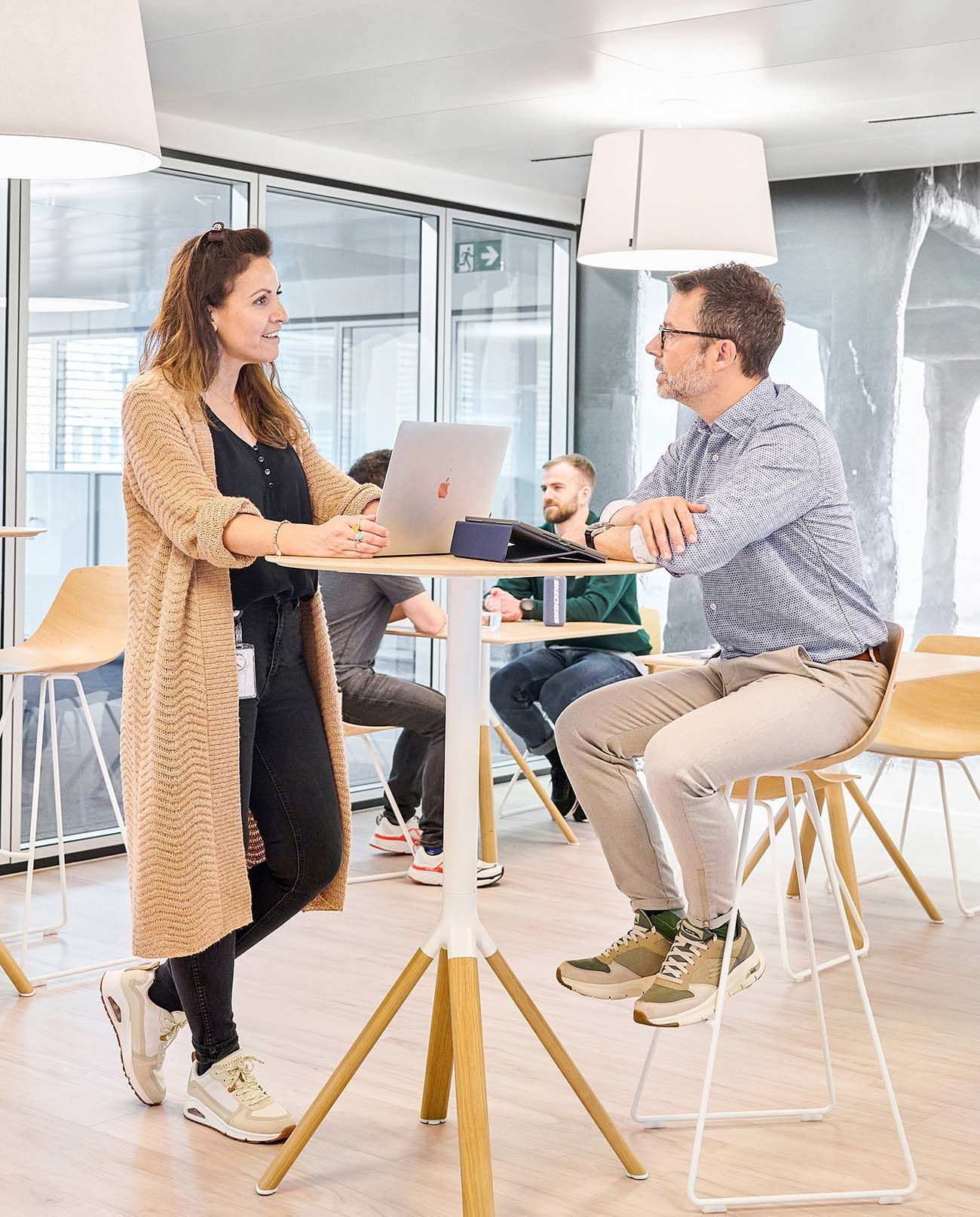 Der Aufenthaltsraum wird von den Skechers-Mitar­beitenden und Gästen sehr geschätzt.