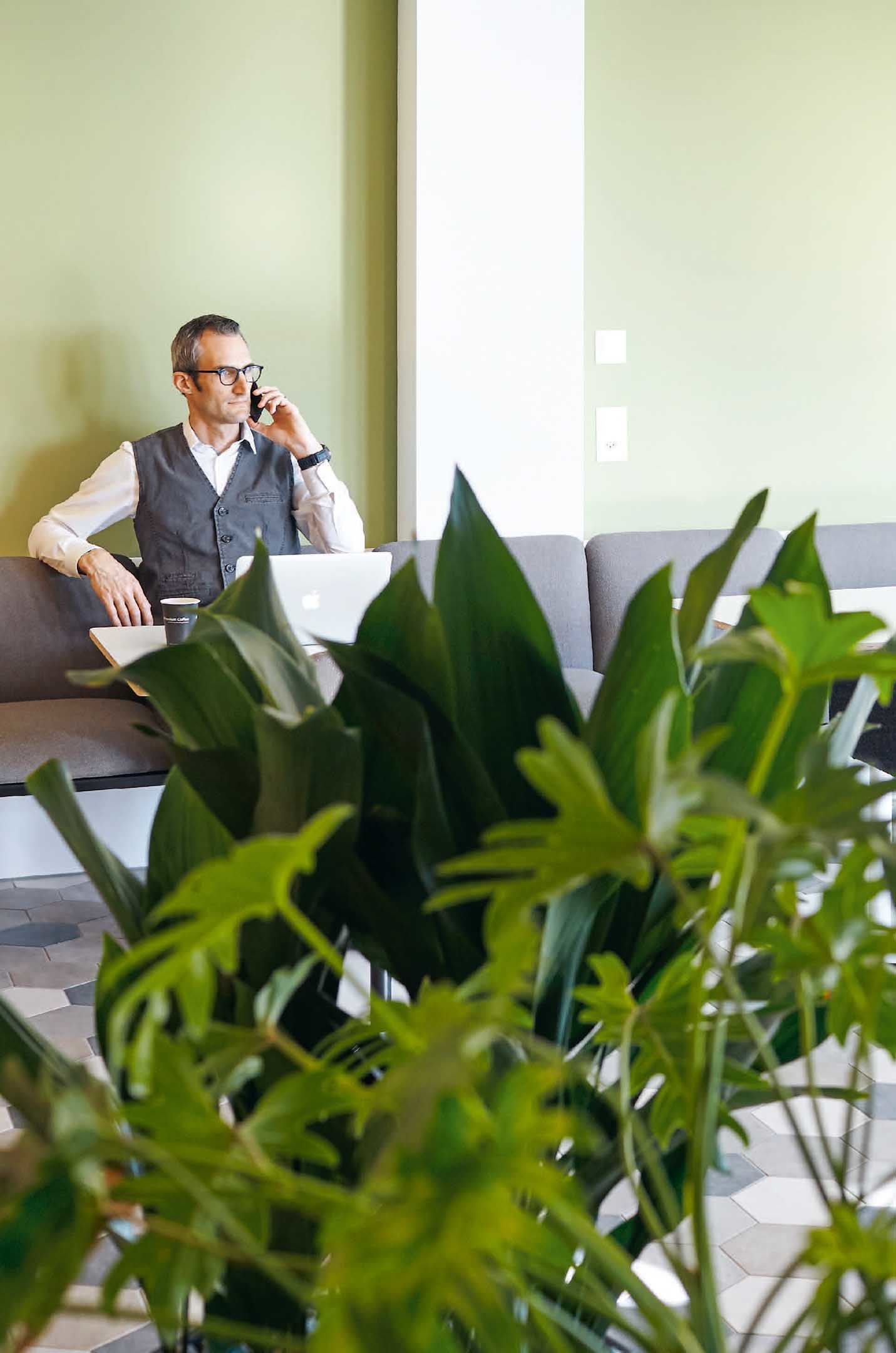 Für René Sigrist ist  .kuia.office. der ideale Ort zum Arbeiten.