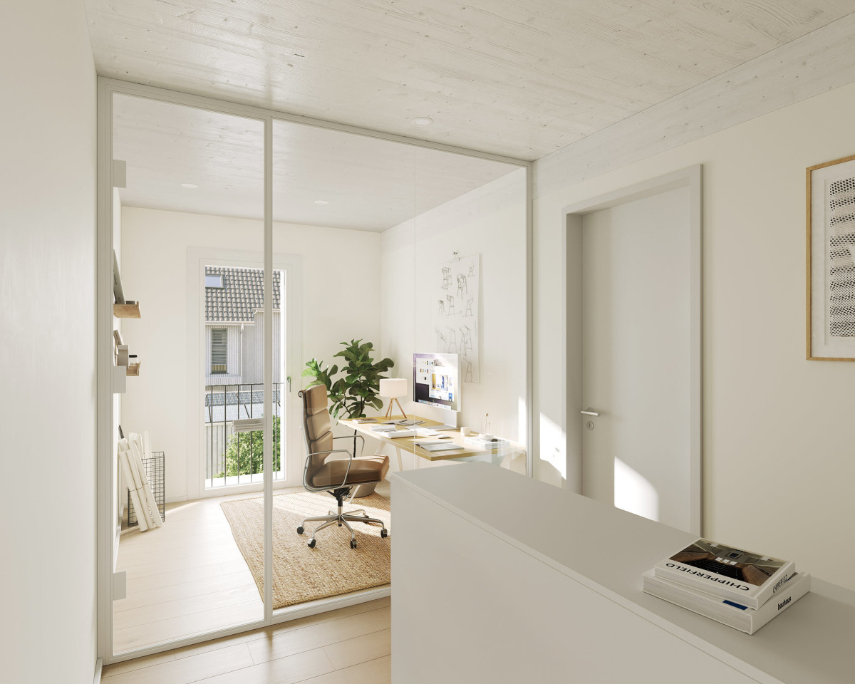 Kreativität und Fokus - richten Sie im Vorplatz im Obergeschoss Ihr Home Office ein