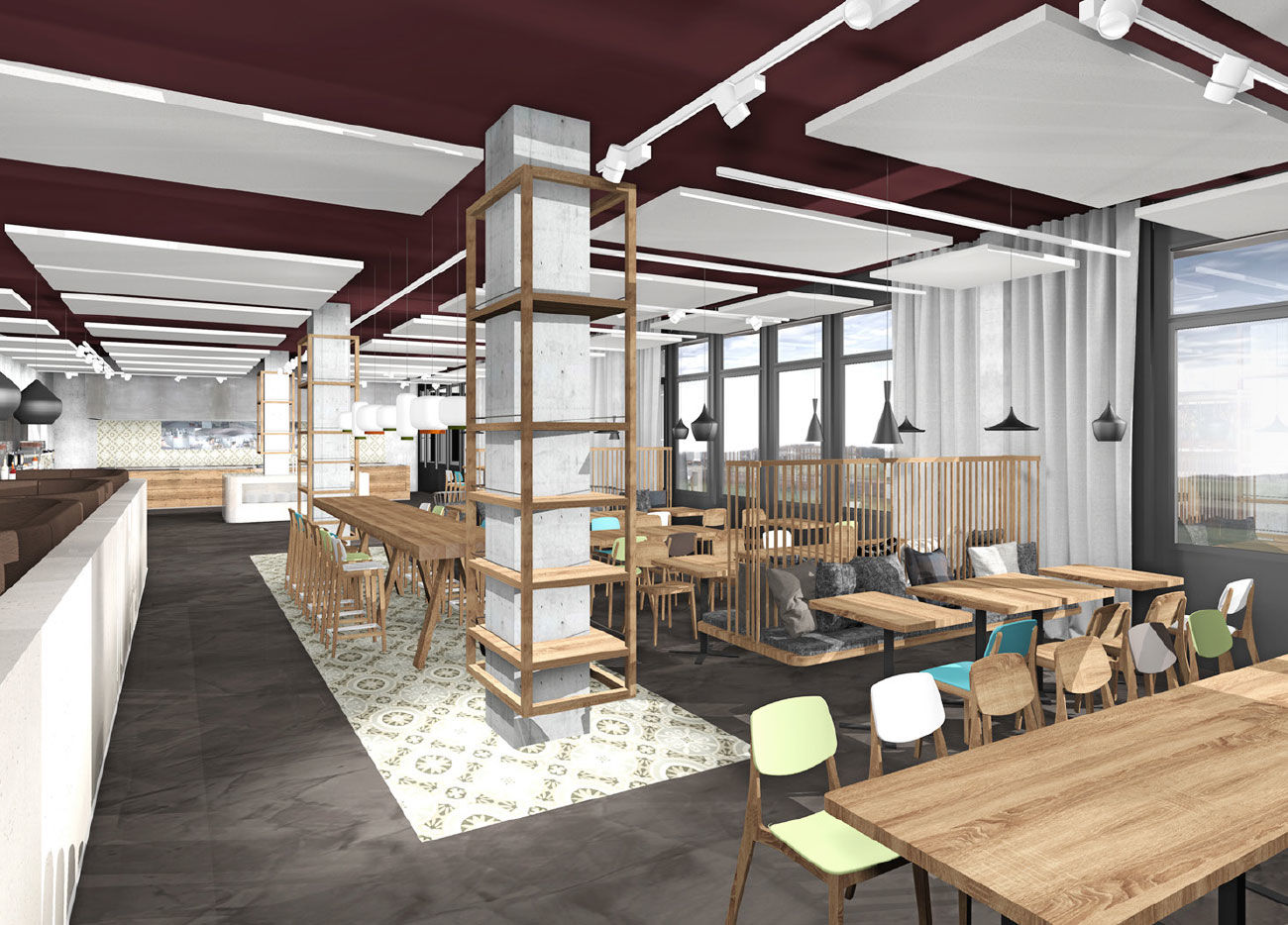 Le restaurant Story ouvrira ses portes à Baar en janvier 2019. Visualisation: Klaus Architekten Innenarchitekten AG, Mettmenstetten