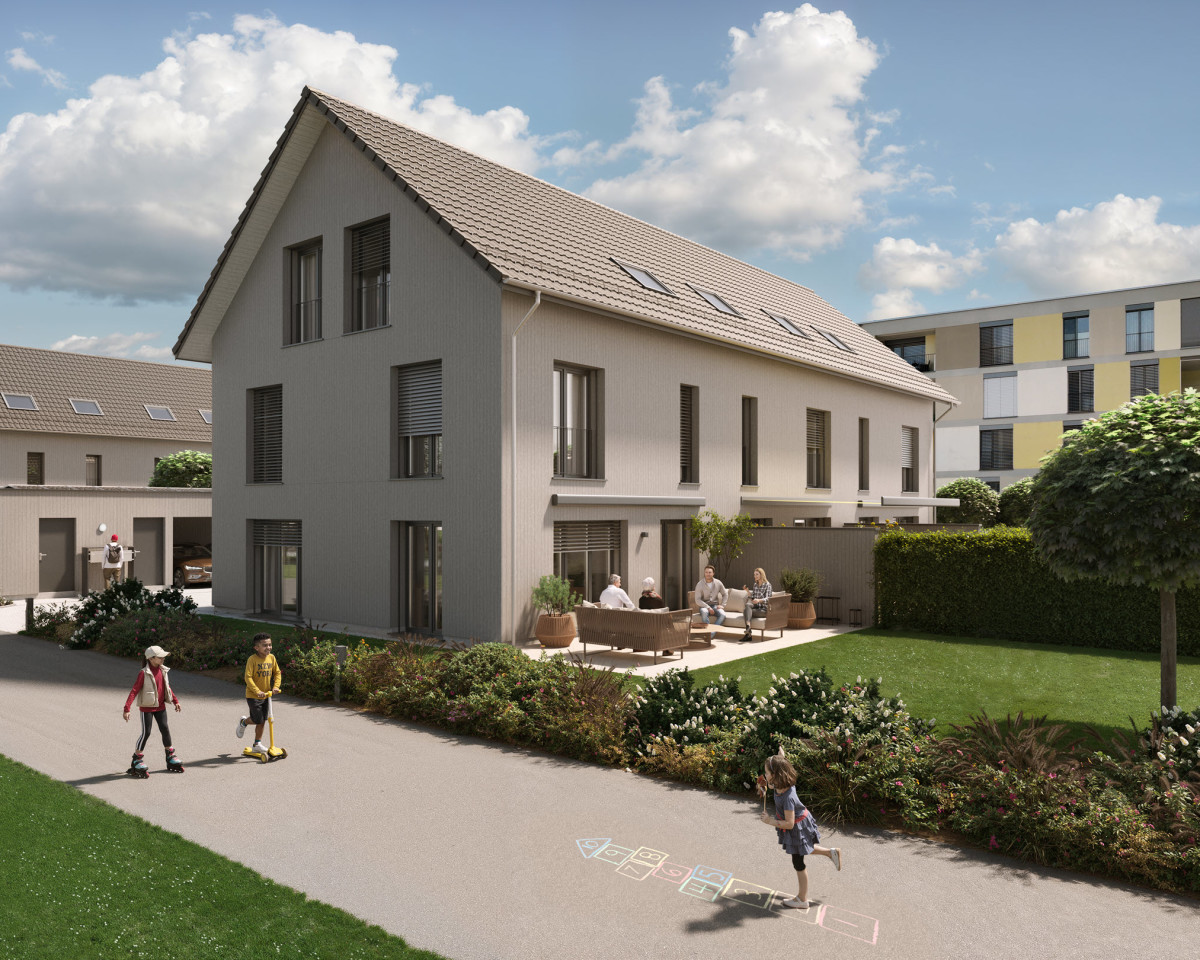 Die Häuser am Fähriweg vereinen modernen Wohnkomfort und eine familienfreundliche Umgebung
