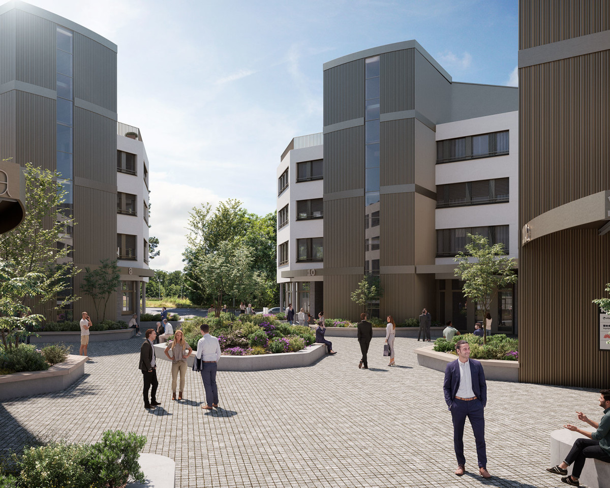 Begrünter Innenhof - ein Ort zum Durchatmen und Verweilen