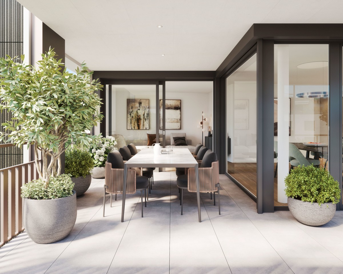 Erleben Sie unbeschwerte Sonnenstunden auf Ihrem grosszügigen Balkon