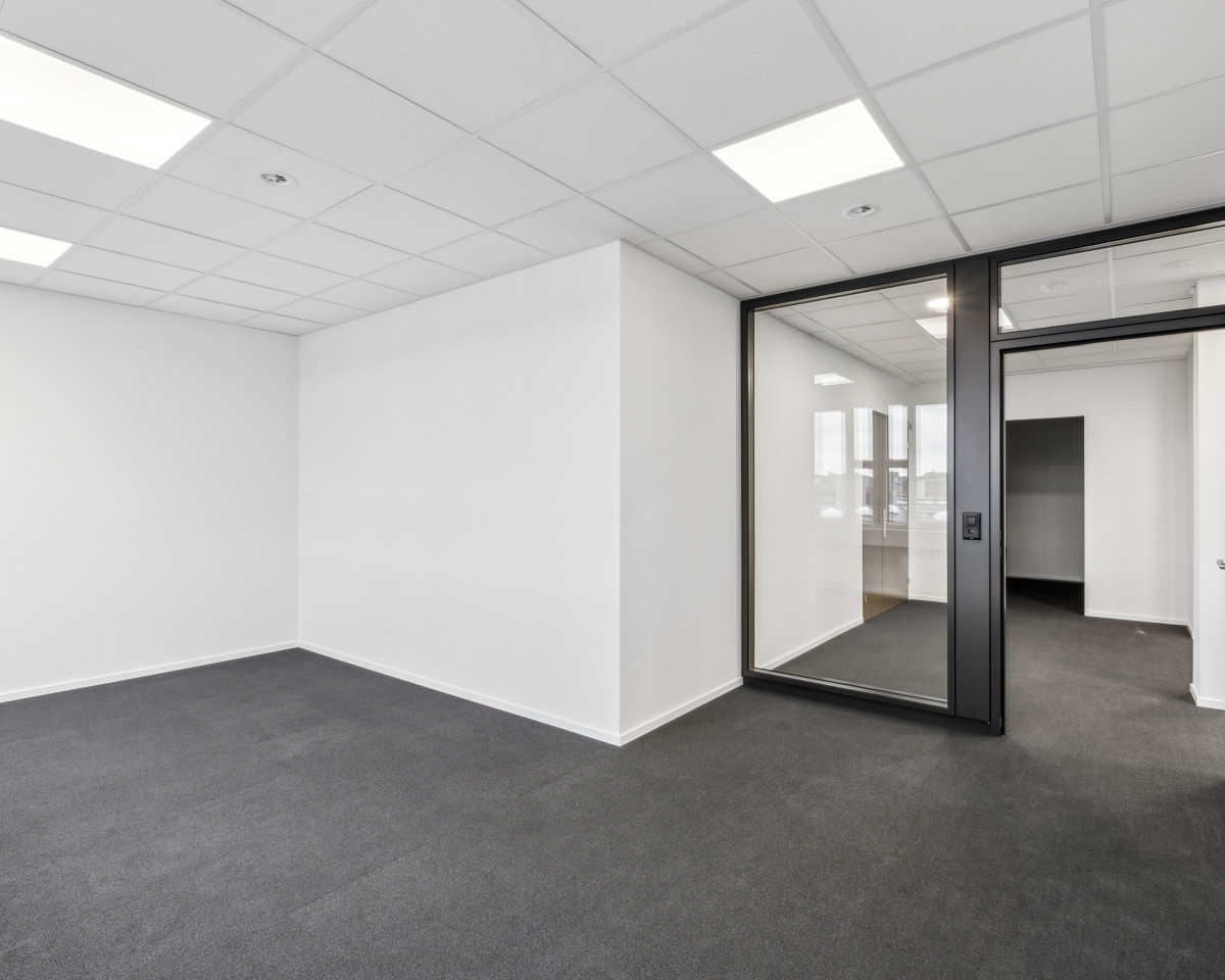 Einzelbüro mit Glasabschluss