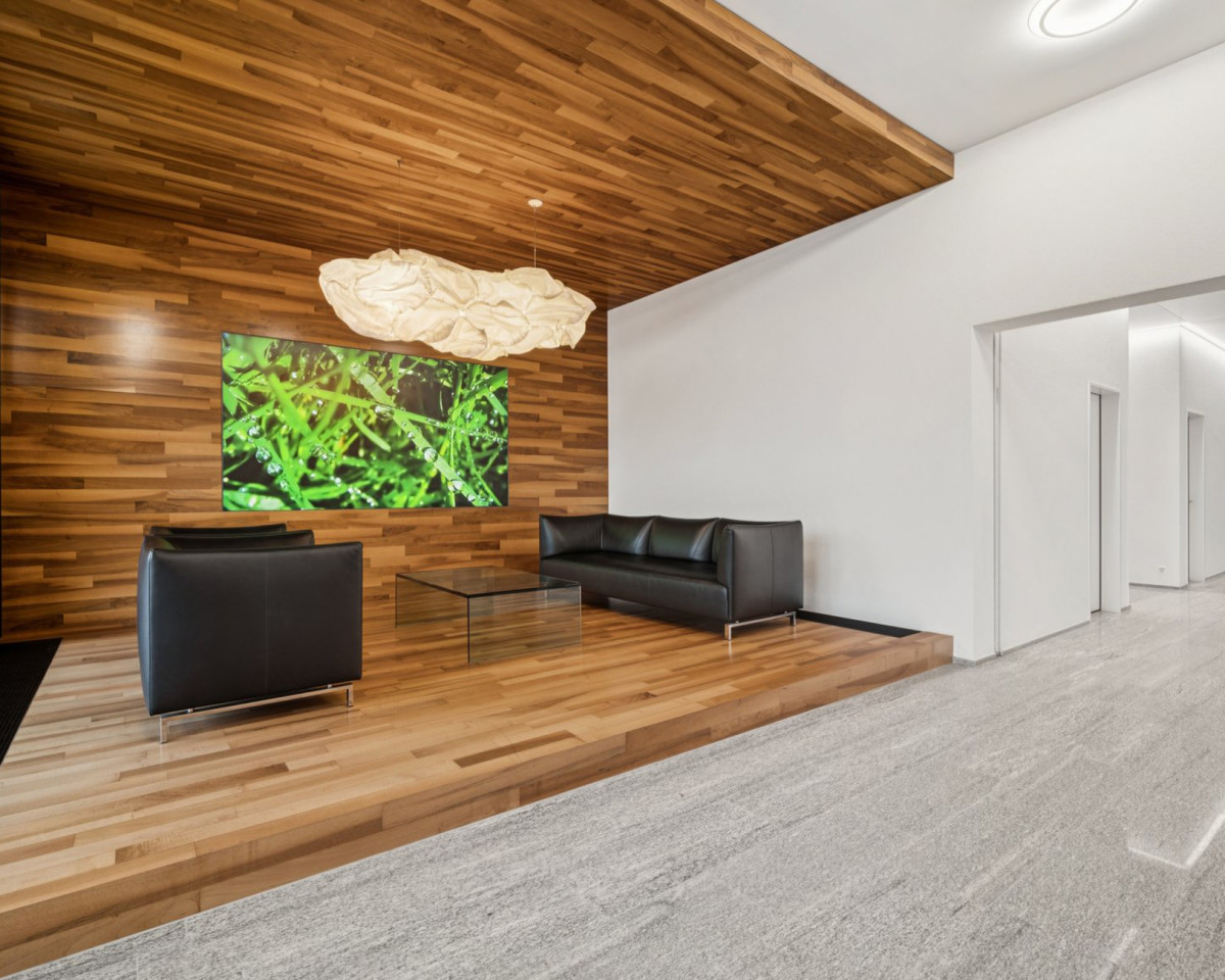 Freundliche Empfangszone beim Hauseingang