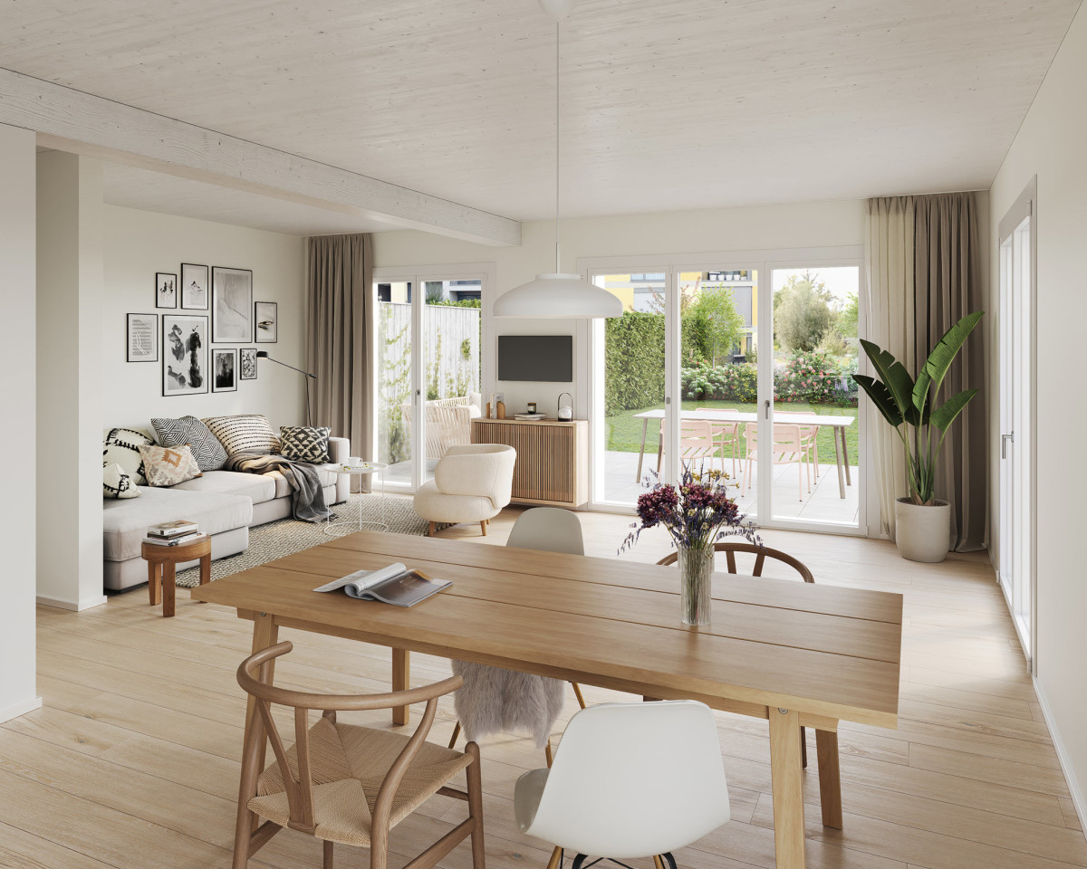 Gemütliches Wohnen im Holzbau