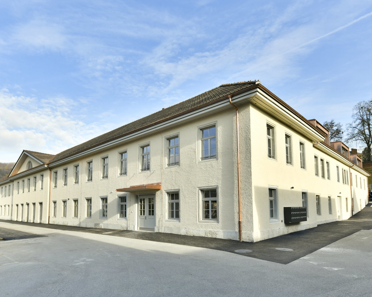 Hauseingang Hornimattstrasse 22a (Süd-/Westfassade)