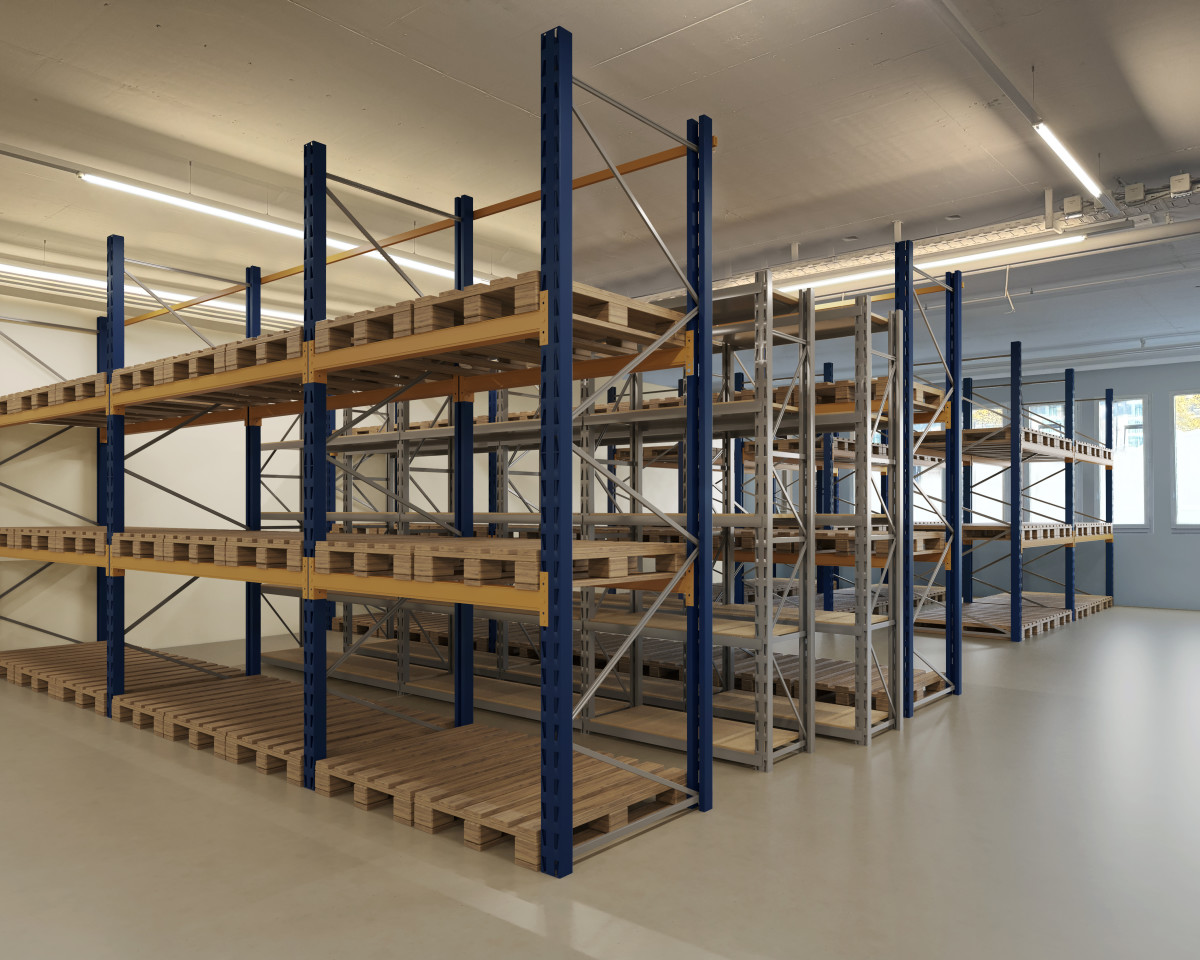 Option 1 mit Lagergestellen