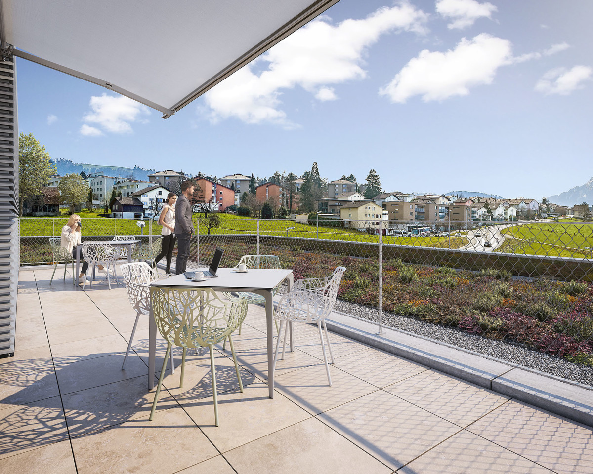 Dachterrasse zur Mitbenützung mit besten Aussichten