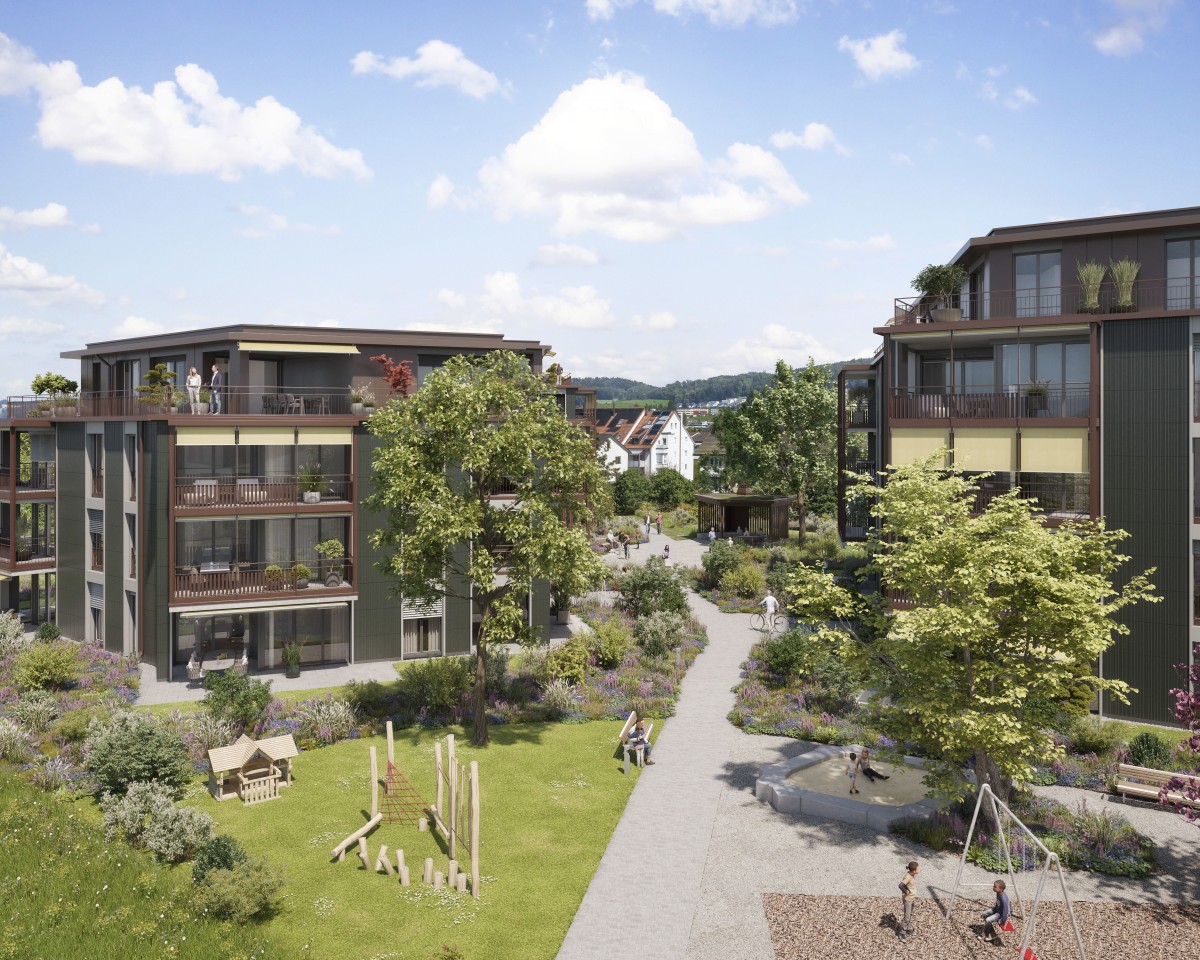 Verkehrsfreie Wohnüberbauung mit viel Platz für die Kleinsten